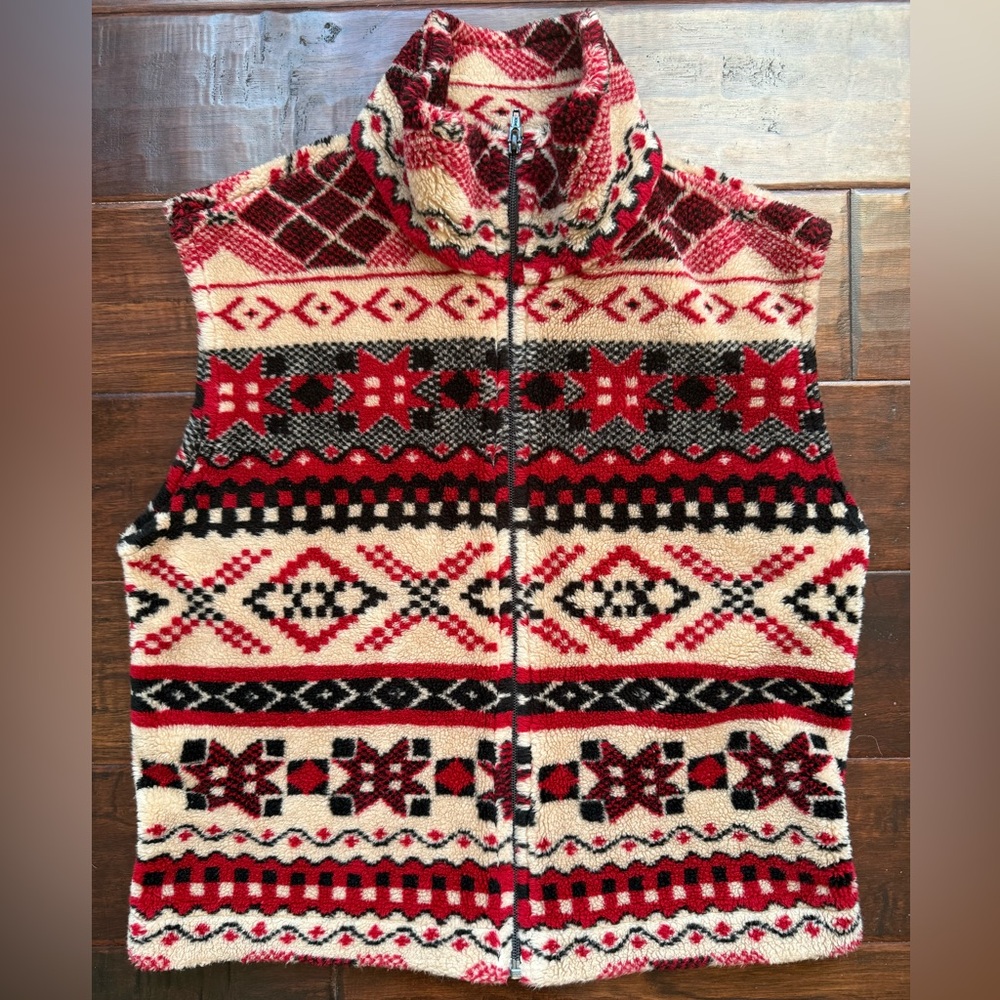 Vintage Ranch Rags Fleece Vest Made in Canada